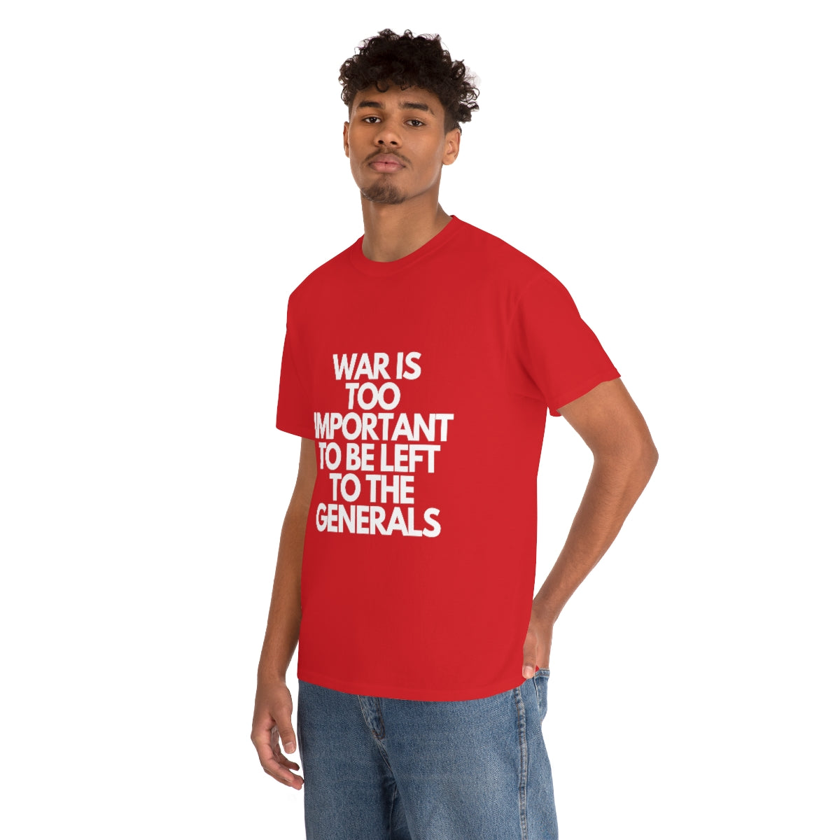 War Is Too Important Heavy Cotton Tee