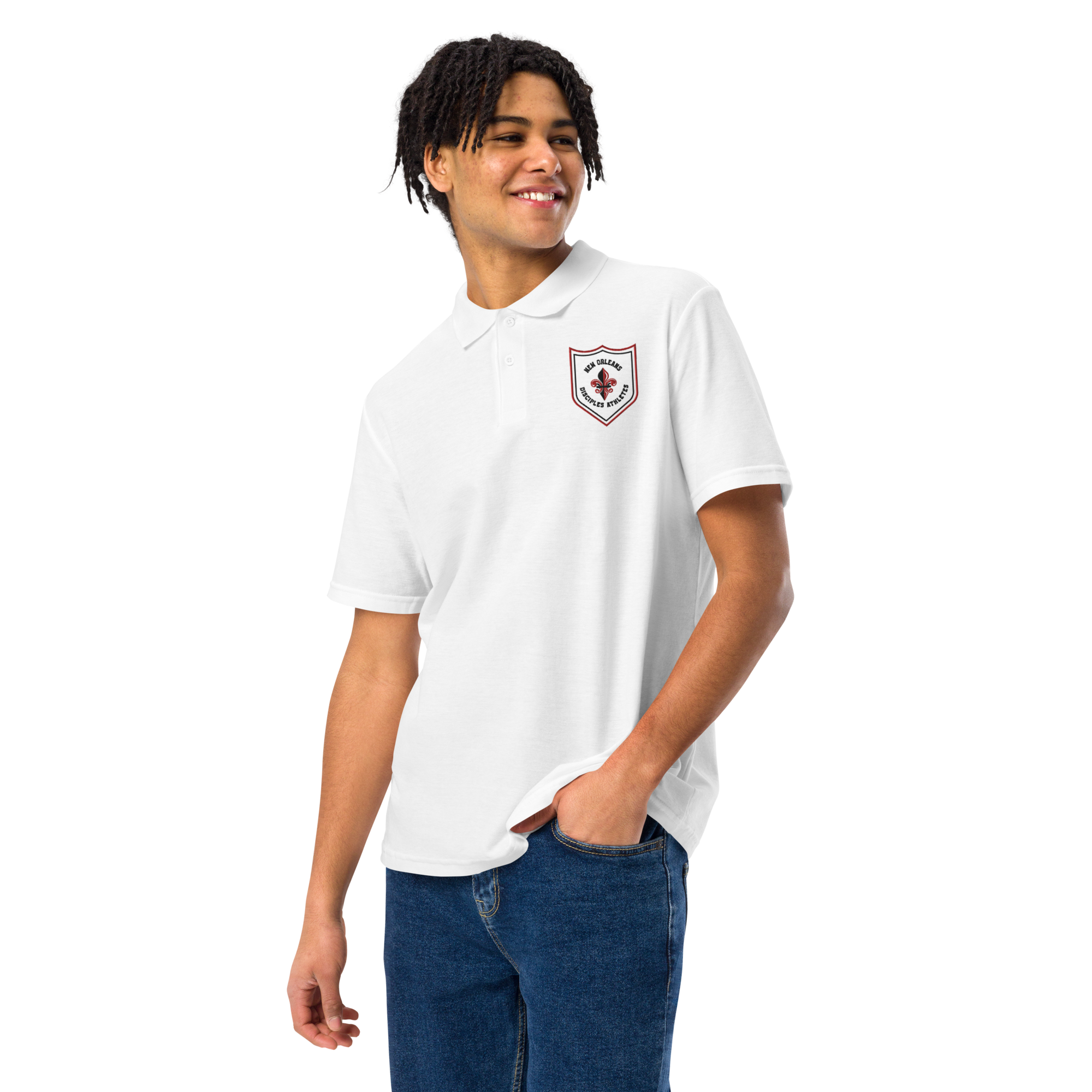 Unisex pique polo shirt