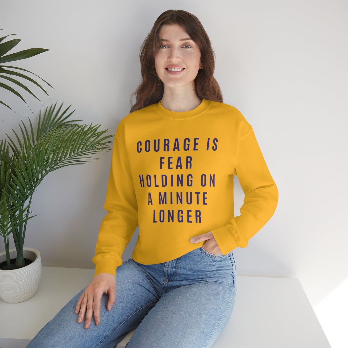 Courage Is Fear Crewneck Sweatshirt