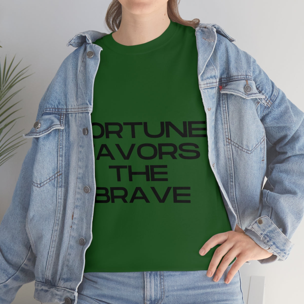 Fortune Favors Unisex Heavy Cotton Tee