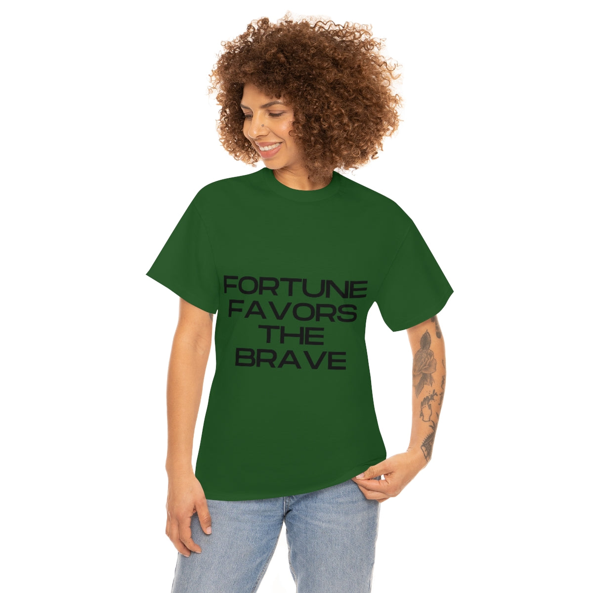 Fortune Favors Unisex Heavy Cotton Tee