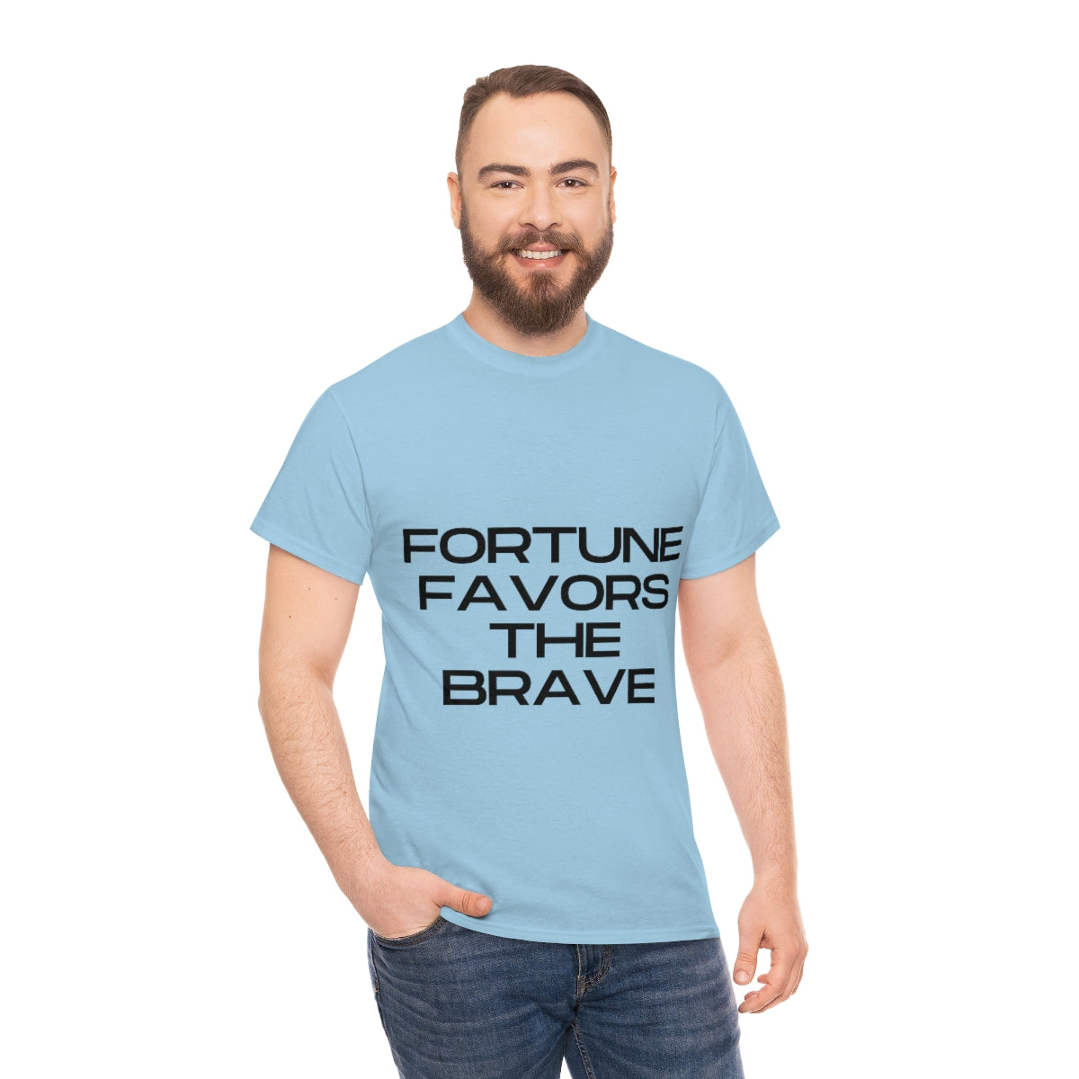 Fortune Favors Unisex Heavy Cotton Tee