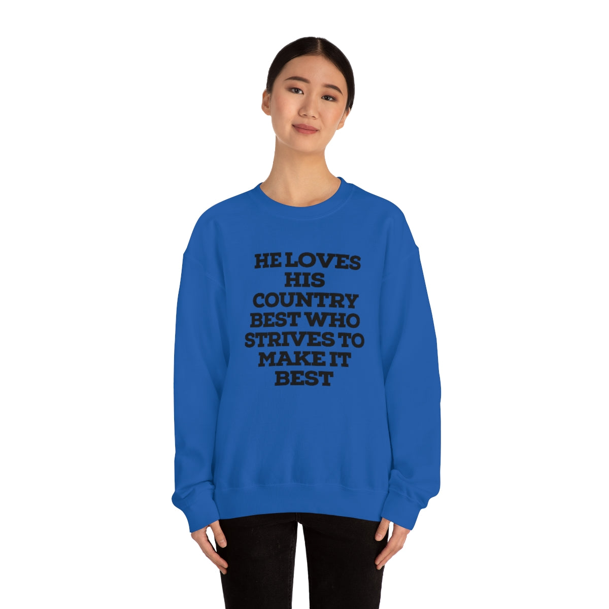 He Loves Heavy Blend™ Crewneck Sweatshirt