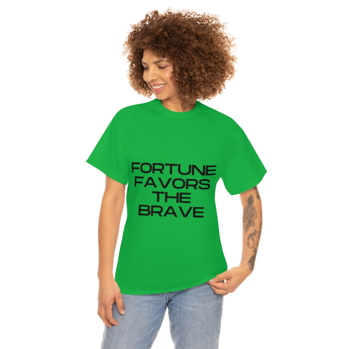 Fortune Favors Unisex Heavy Cotton Tee