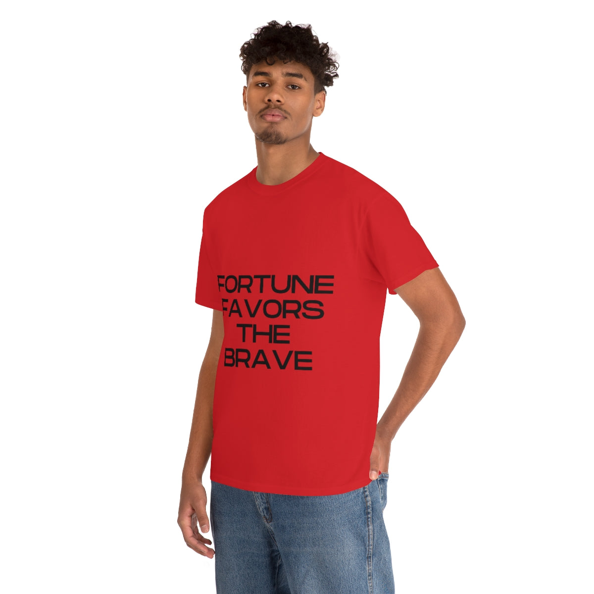 Fortune Favors Unisex Heavy Cotton Tee