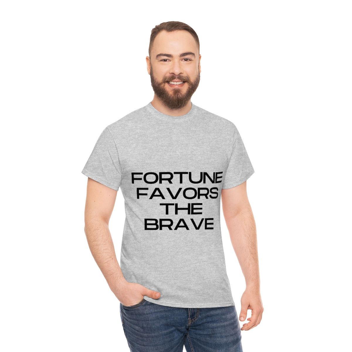 Fortune Favors Unisex Heavy Cotton Tee