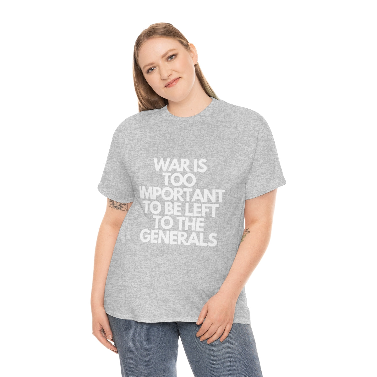 War Is Too Important Heavy Cotton Tee