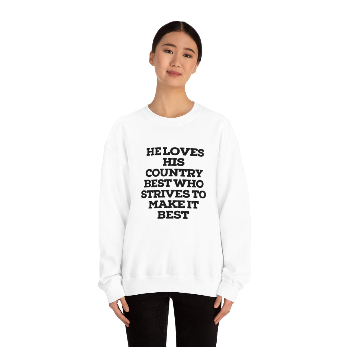 He Loves Heavy Blend™ Crewneck Sweatshirt