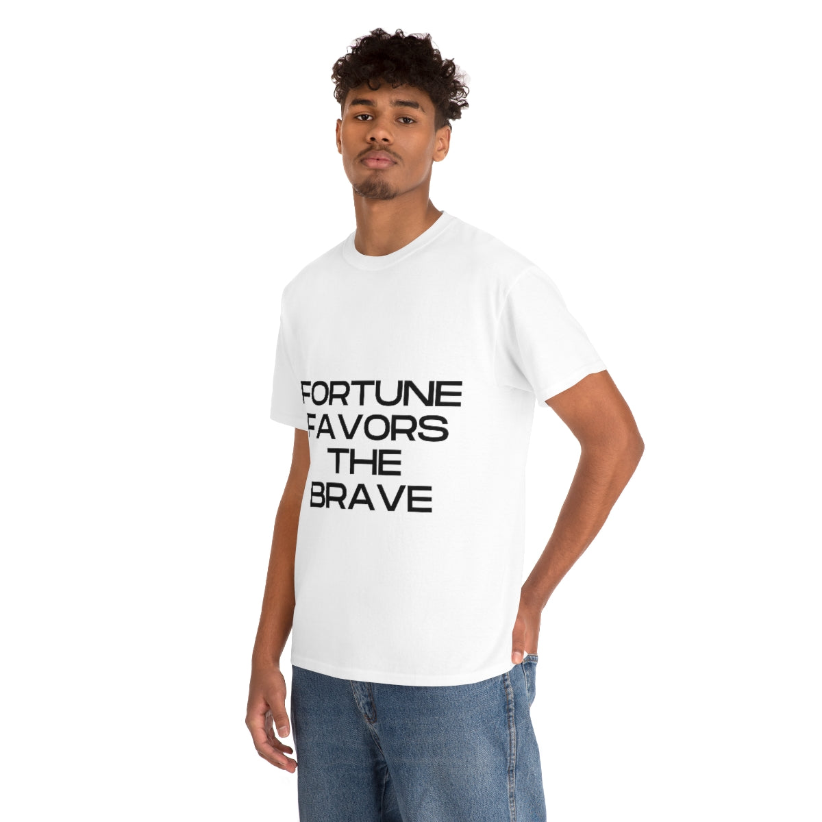 Fortune Favors Unisex Heavy Cotton Tee