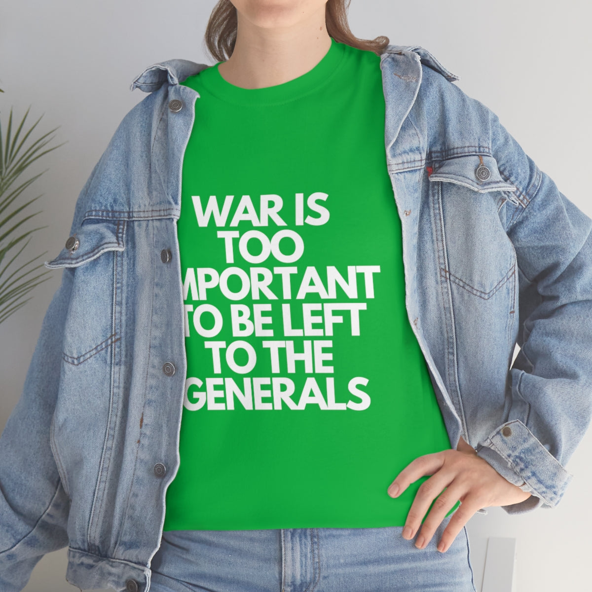 War Is Too Important Heavy Cotton Tee