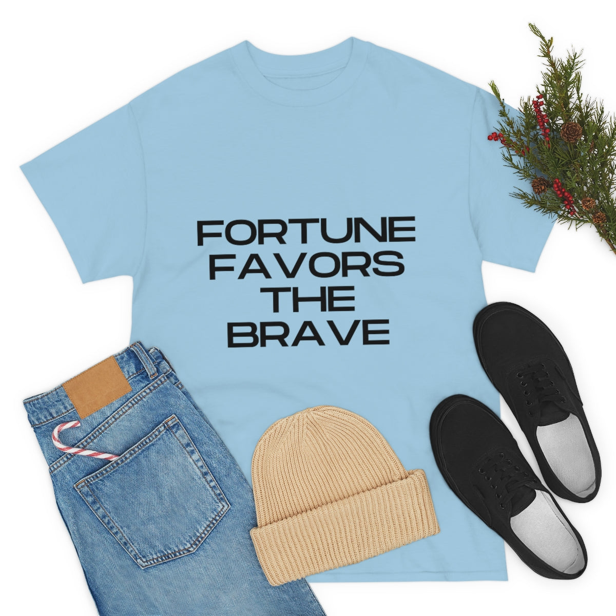 Fortune Favors Unisex Heavy Cotton Tee