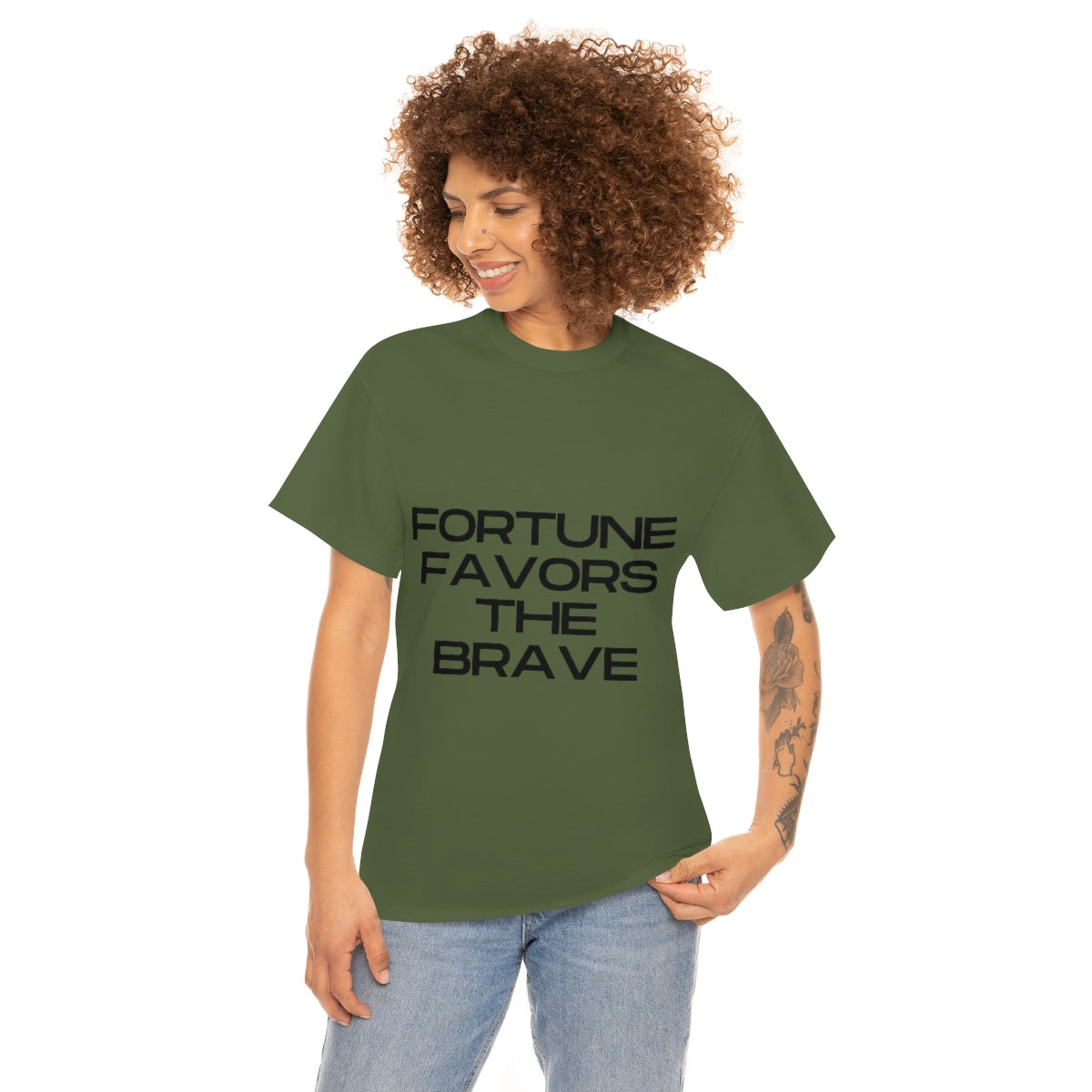 Fortune Favors Unisex Heavy Cotton Tee