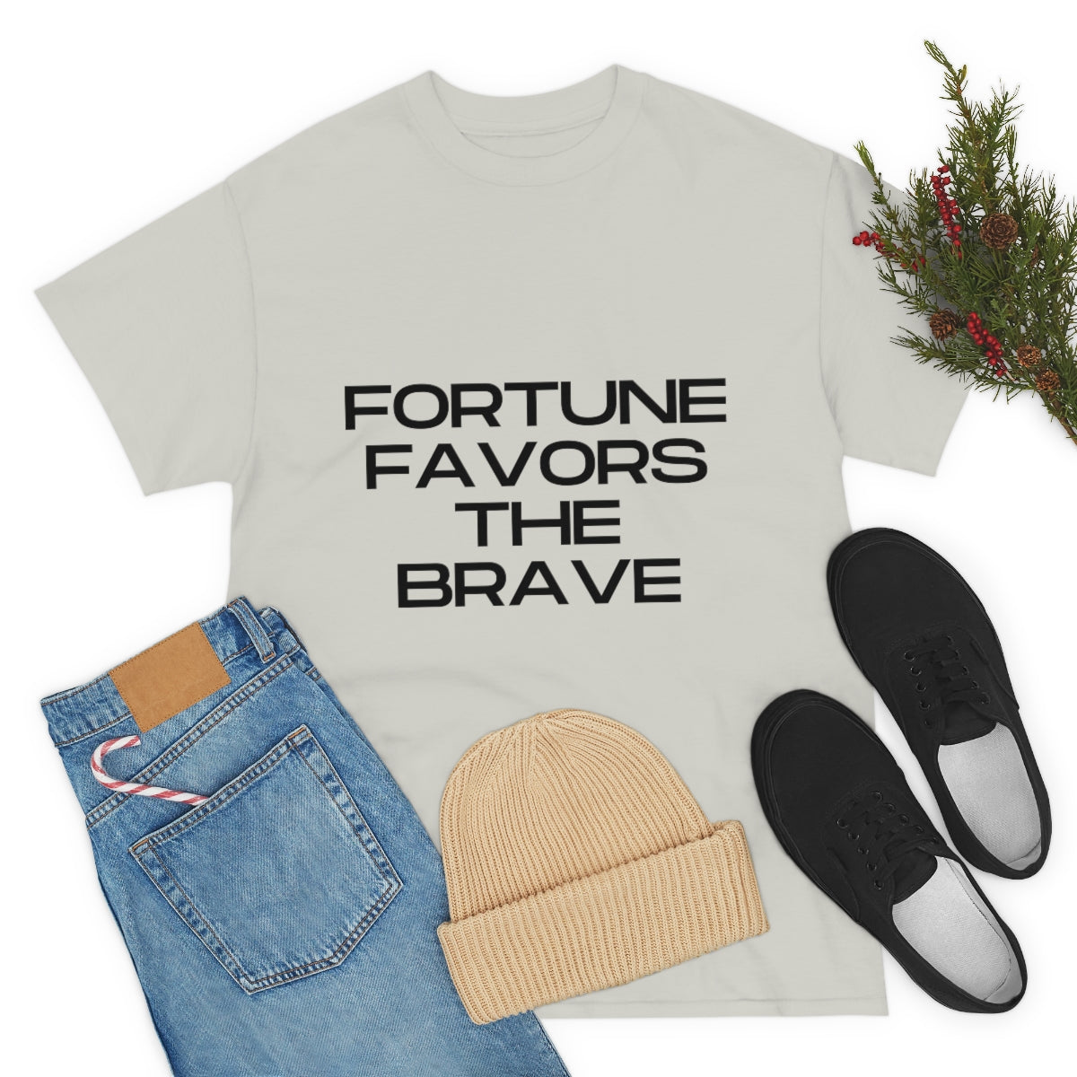 Fortune Favors Unisex Heavy Cotton Tee