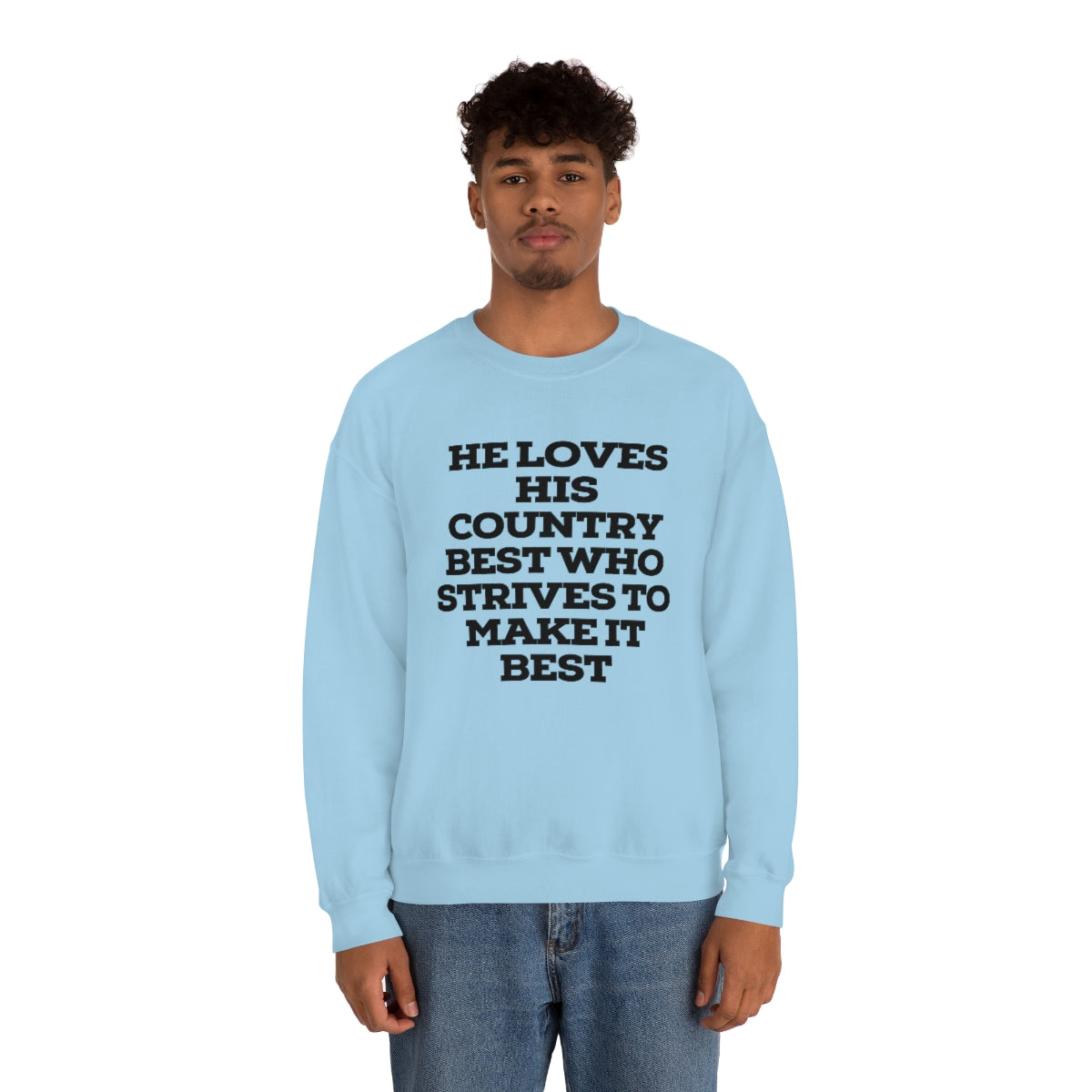 He Loves Heavy Blend™ Crewneck Sweatshirt