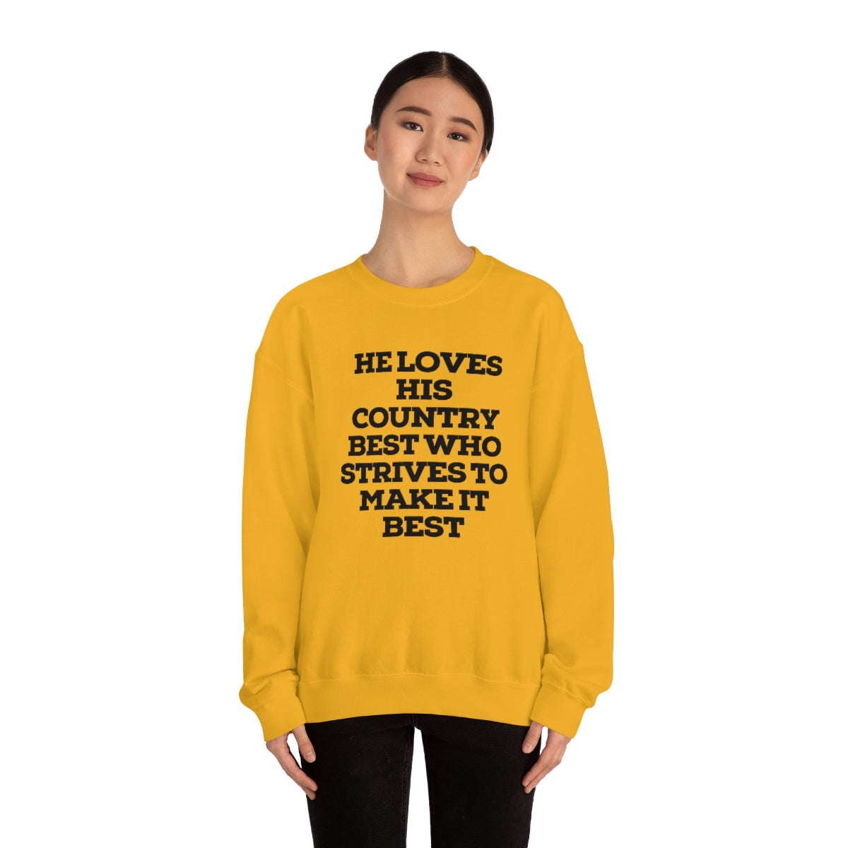 He Loves Heavy Blend™ Crewneck Sweatshirt