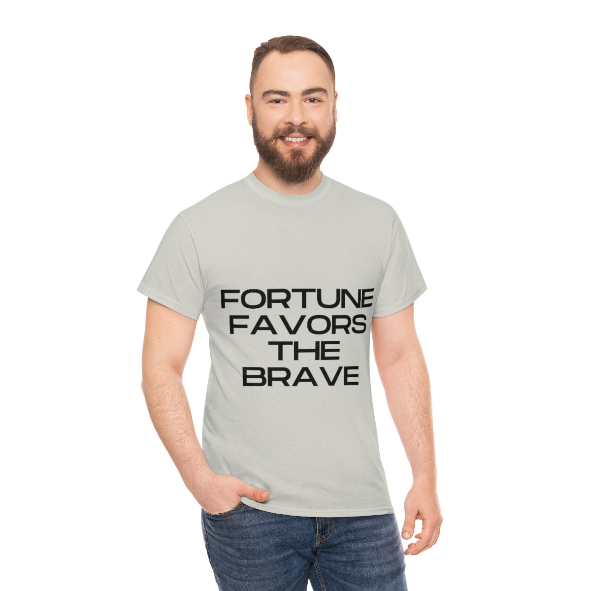 Fortune Favors Unisex Heavy Cotton Tee