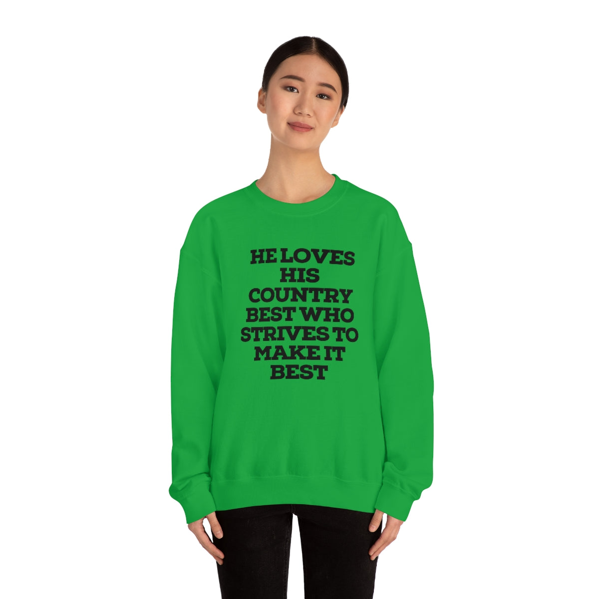 He Loves Heavy Blend™ Crewneck Sweatshirt