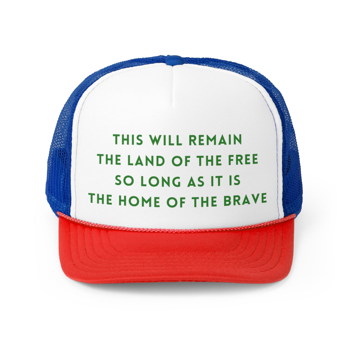 The Home of The Brave Trucker Caps