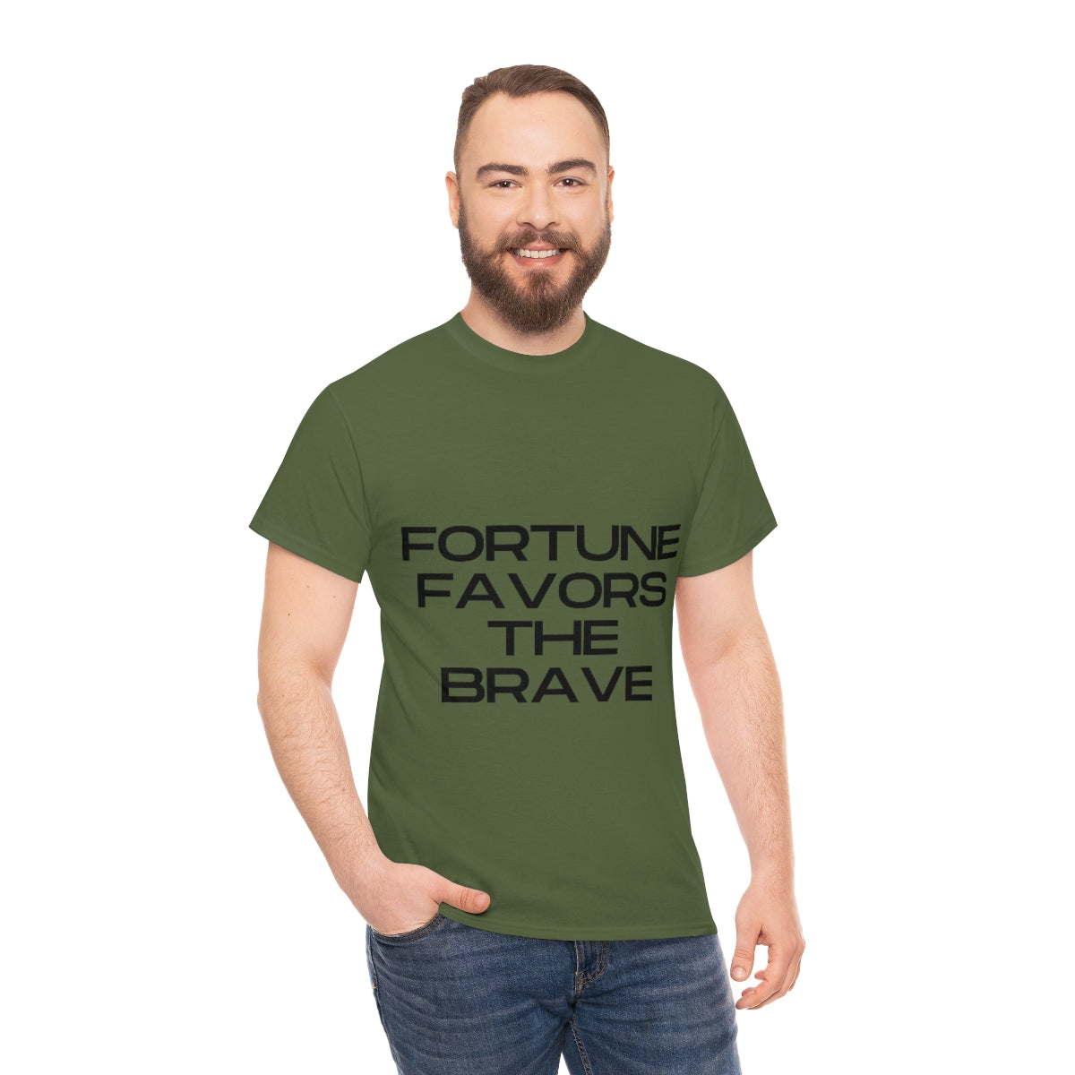 Fortune Favors Unisex Heavy Cotton Tee