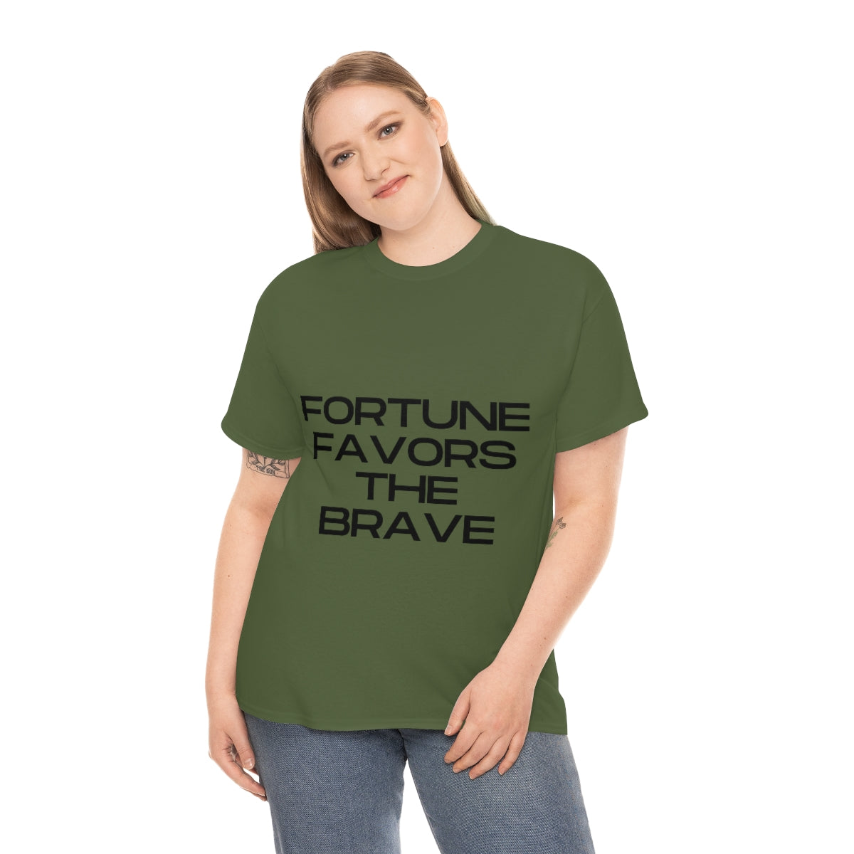 Fortune Favors Unisex Heavy Cotton Tee