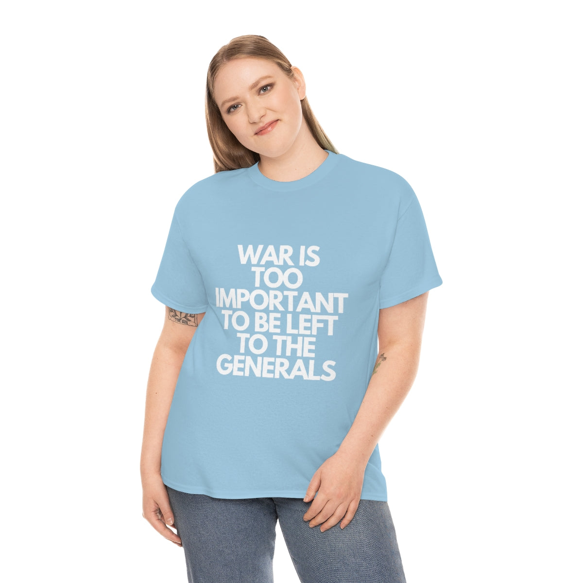 War Is Too Important Heavy Cotton Tee