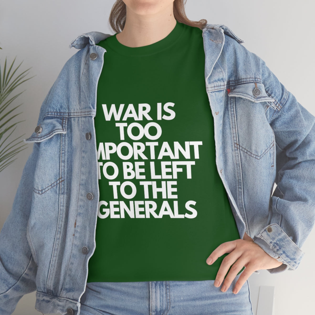 War Is Too Important Heavy Cotton Tee