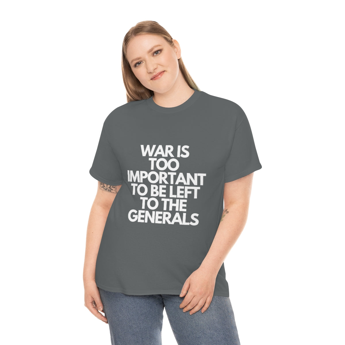 War Is Too Important Heavy Cotton Tee