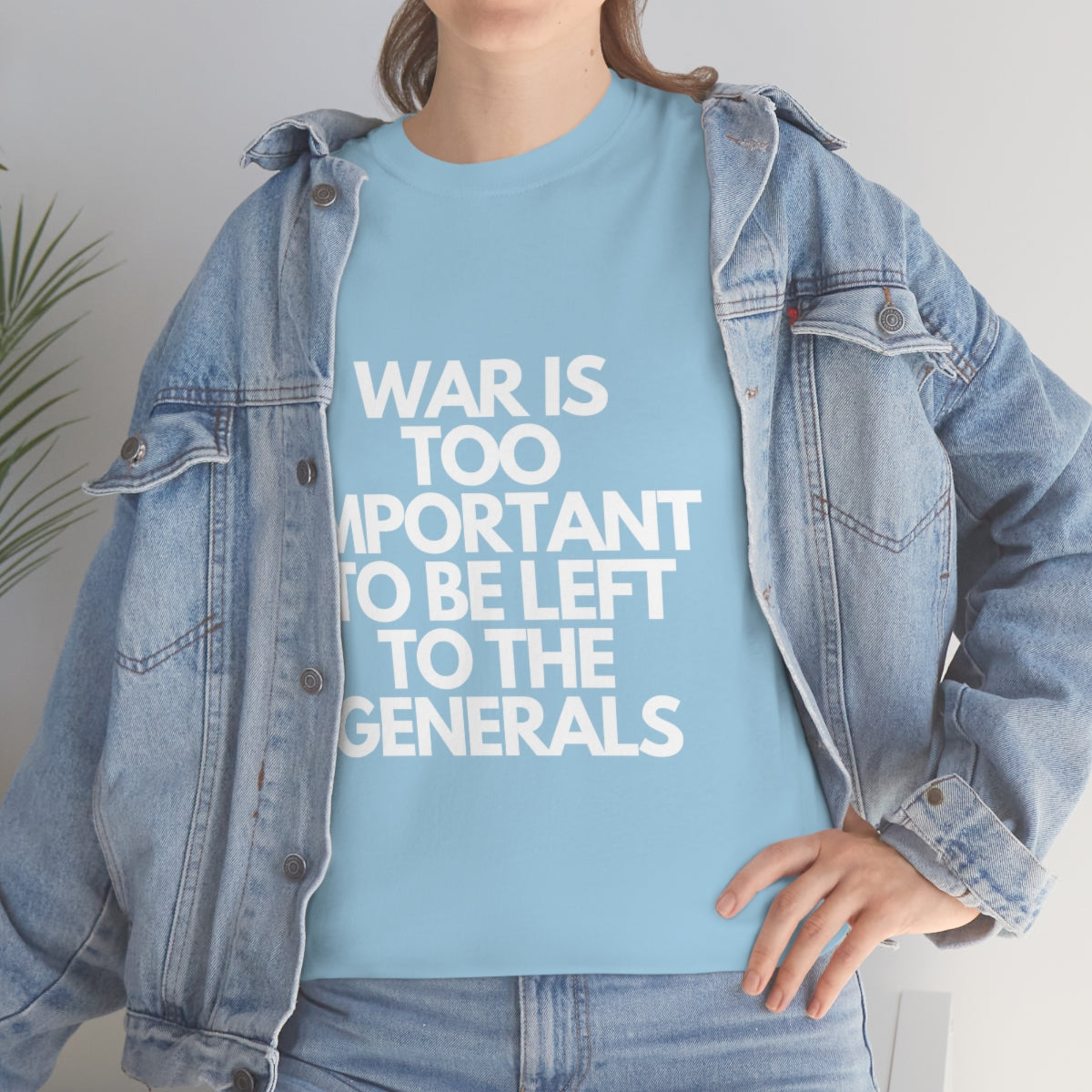 War Is Too Important Heavy Cotton Tee