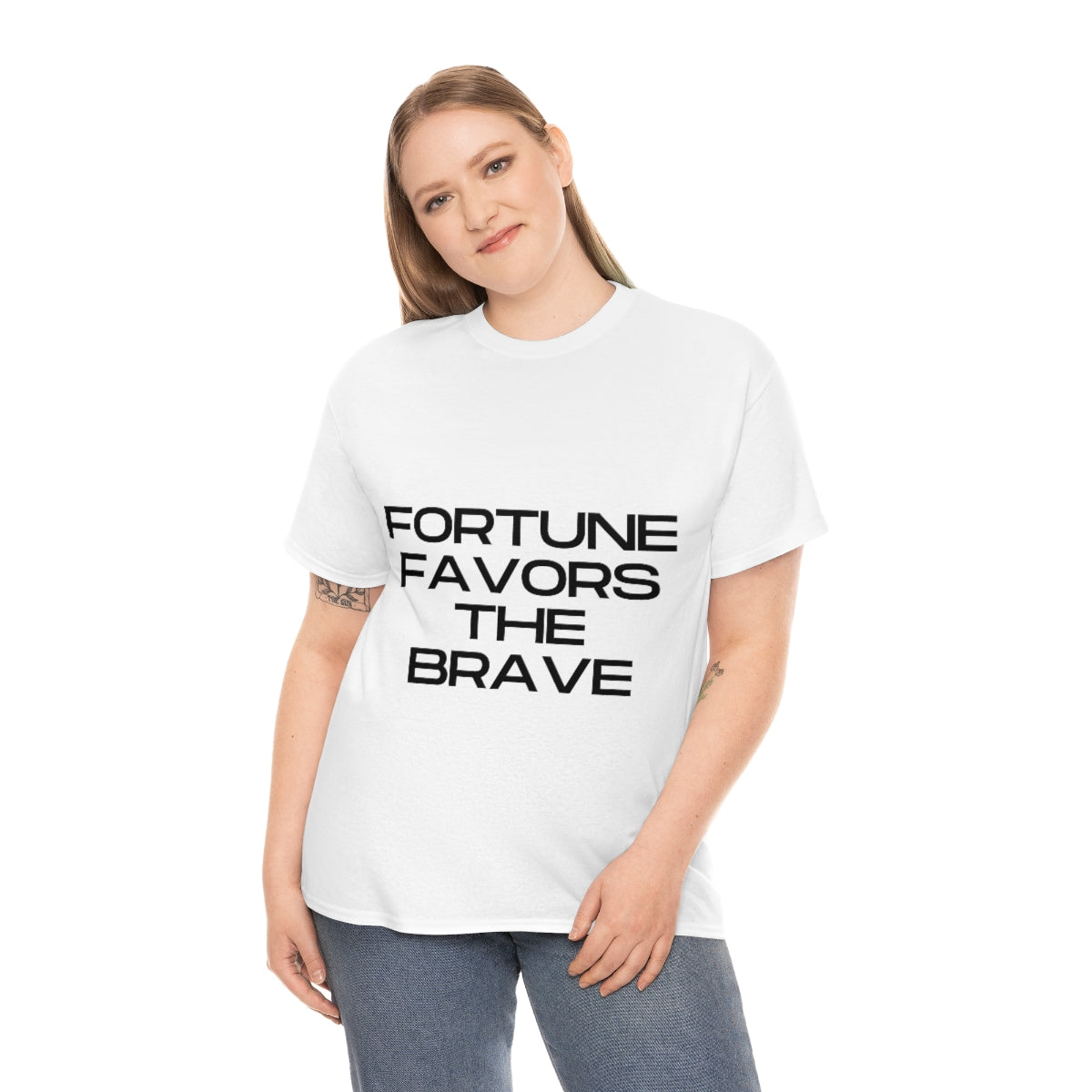 Fortune Favors Unisex Heavy Cotton Tee