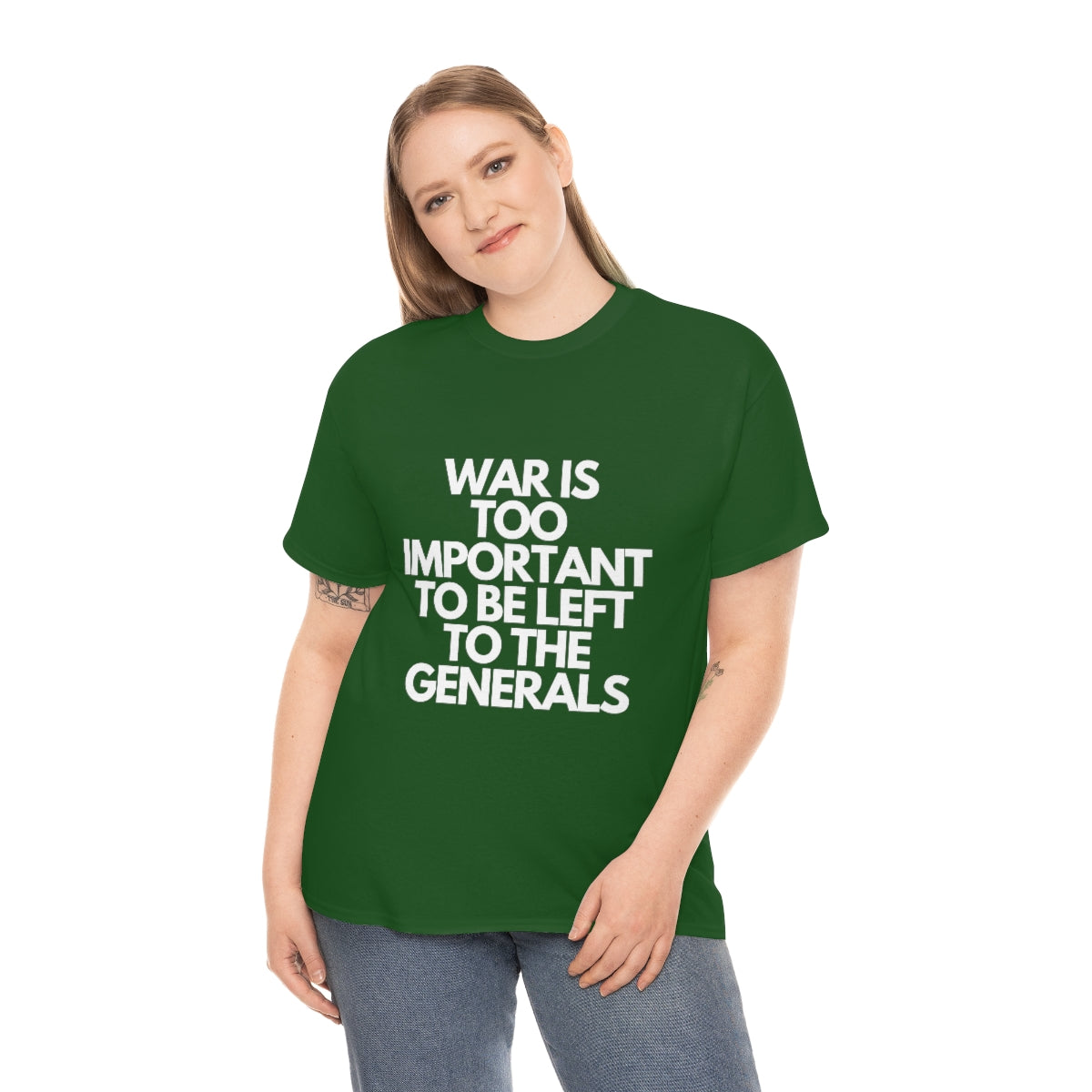 War Is Too Important Heavy Cotton Tee