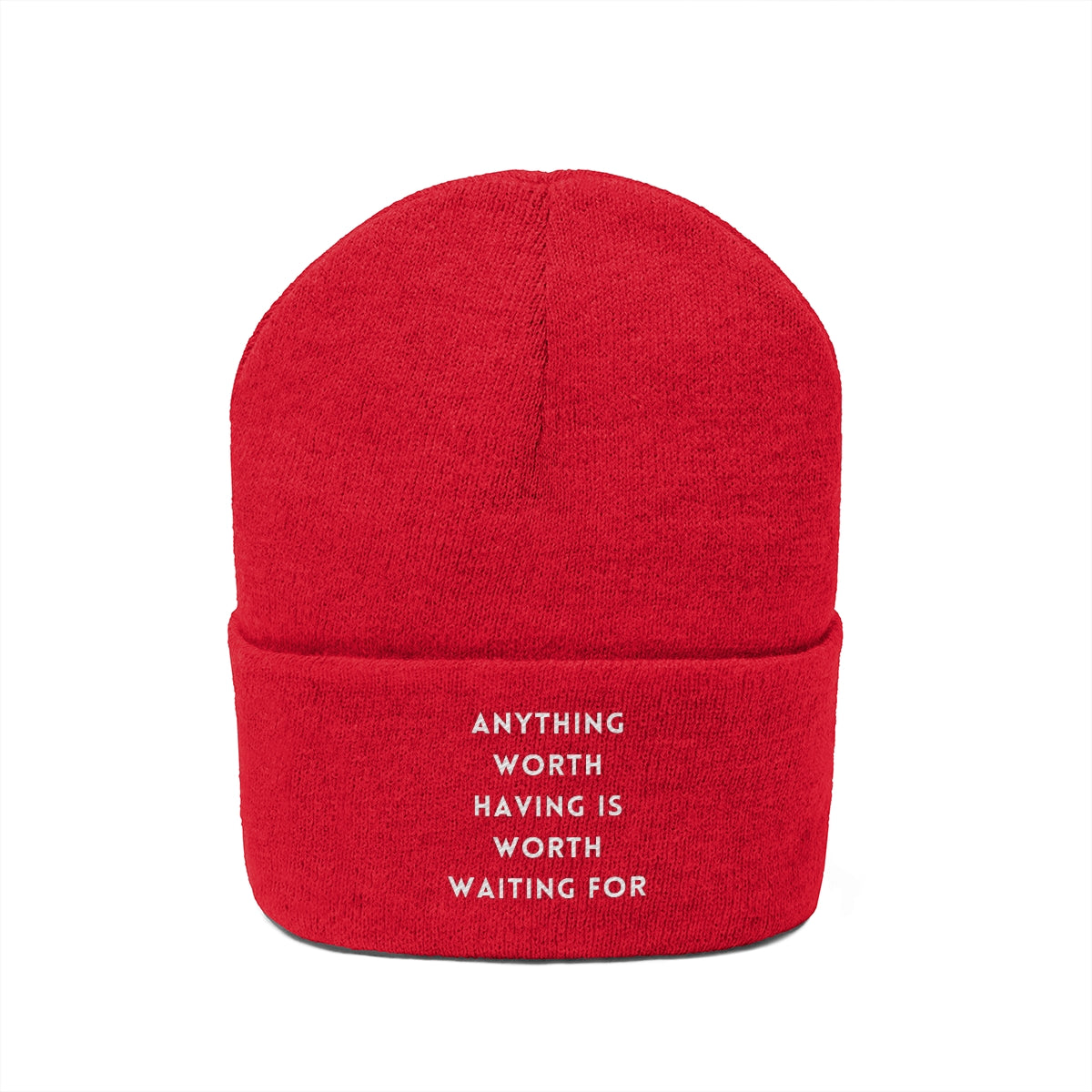 Anything Worth Knit Beanie