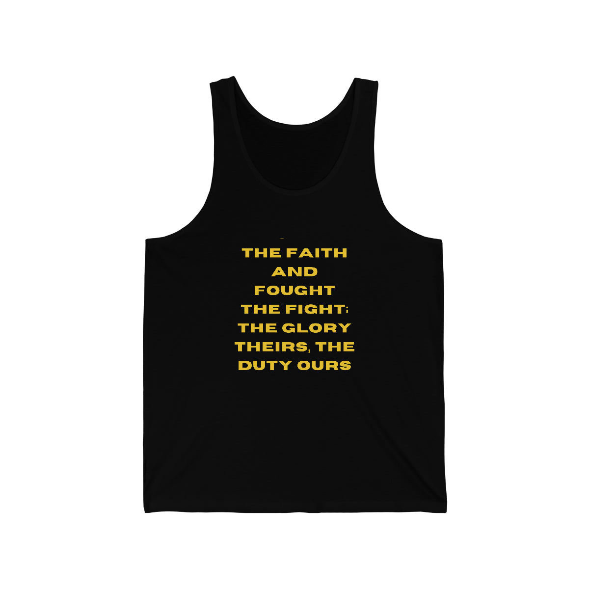 The Faith and Fought Jersey Tank Top