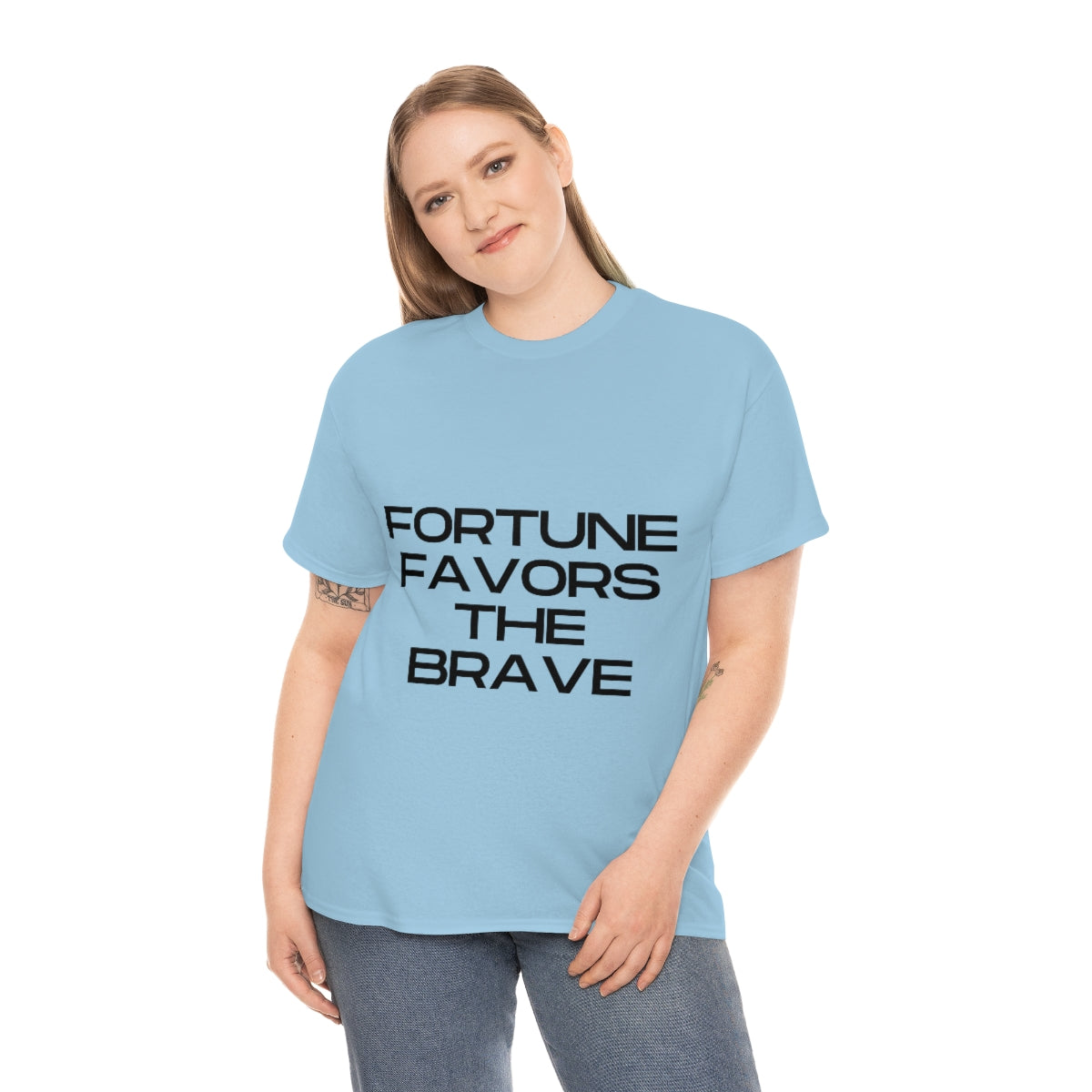 Fortune Favors Unisex Heavy Cotton Tee