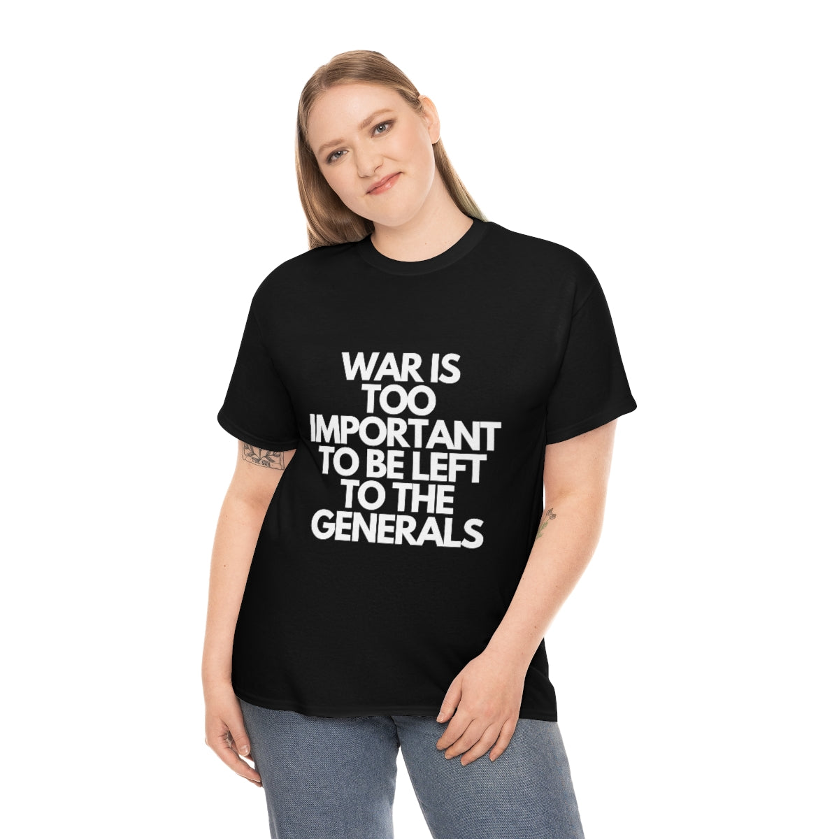 War Is Too Important Heavy Cotton Tee