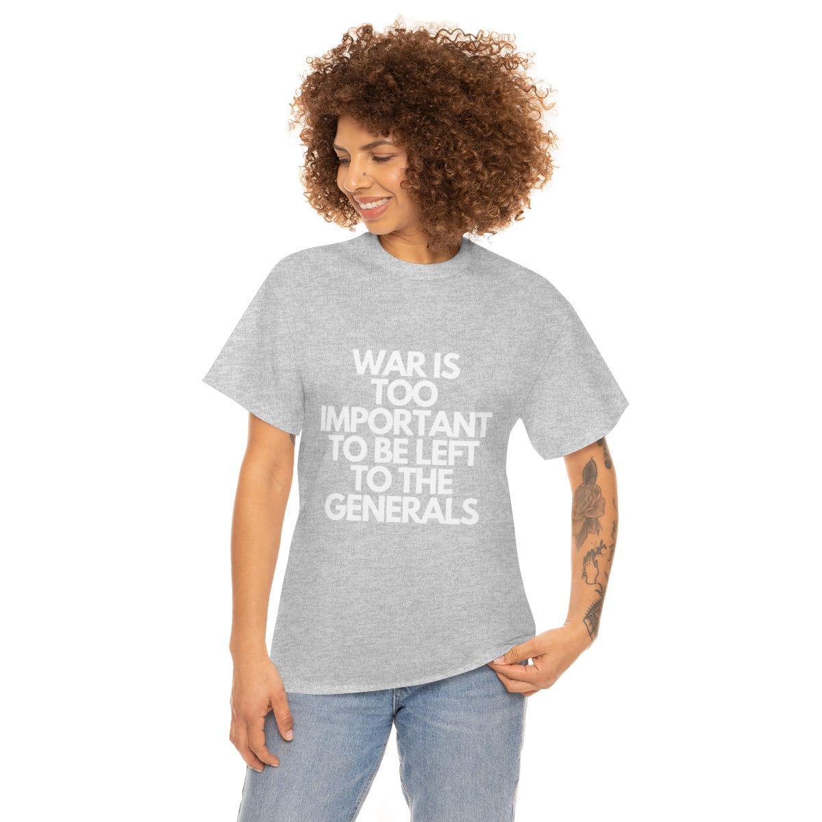 War Is Too Important Heavy Cotton Tee