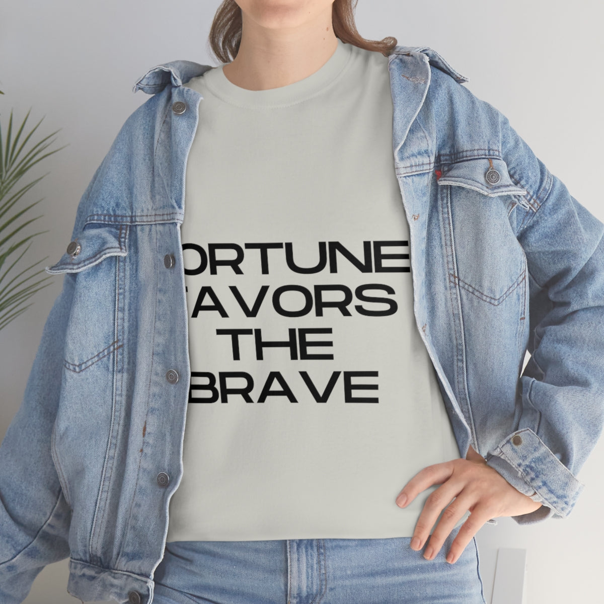 Fortune Favors Unisex Heavy Cotton Tee