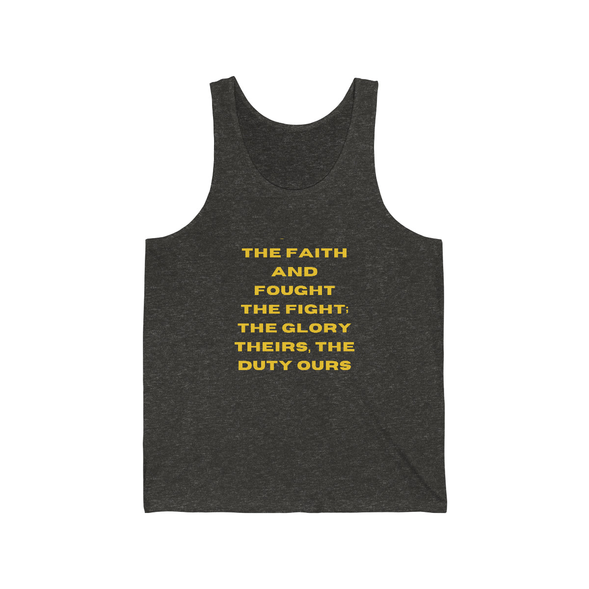 The Faith and Fought Jersey Tank Top