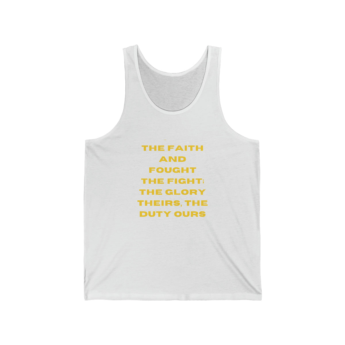 The Faith and Fought Jersey Tank Top