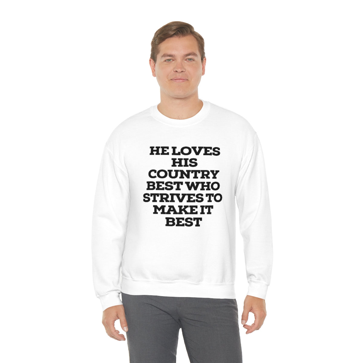 He Loves Heavy Blend™ Crewneck Sweatshirt