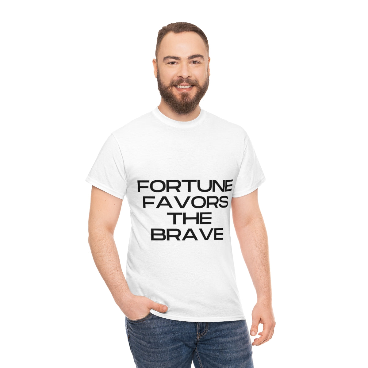 Fortune Favors Unisex Heavy Cotton Tee