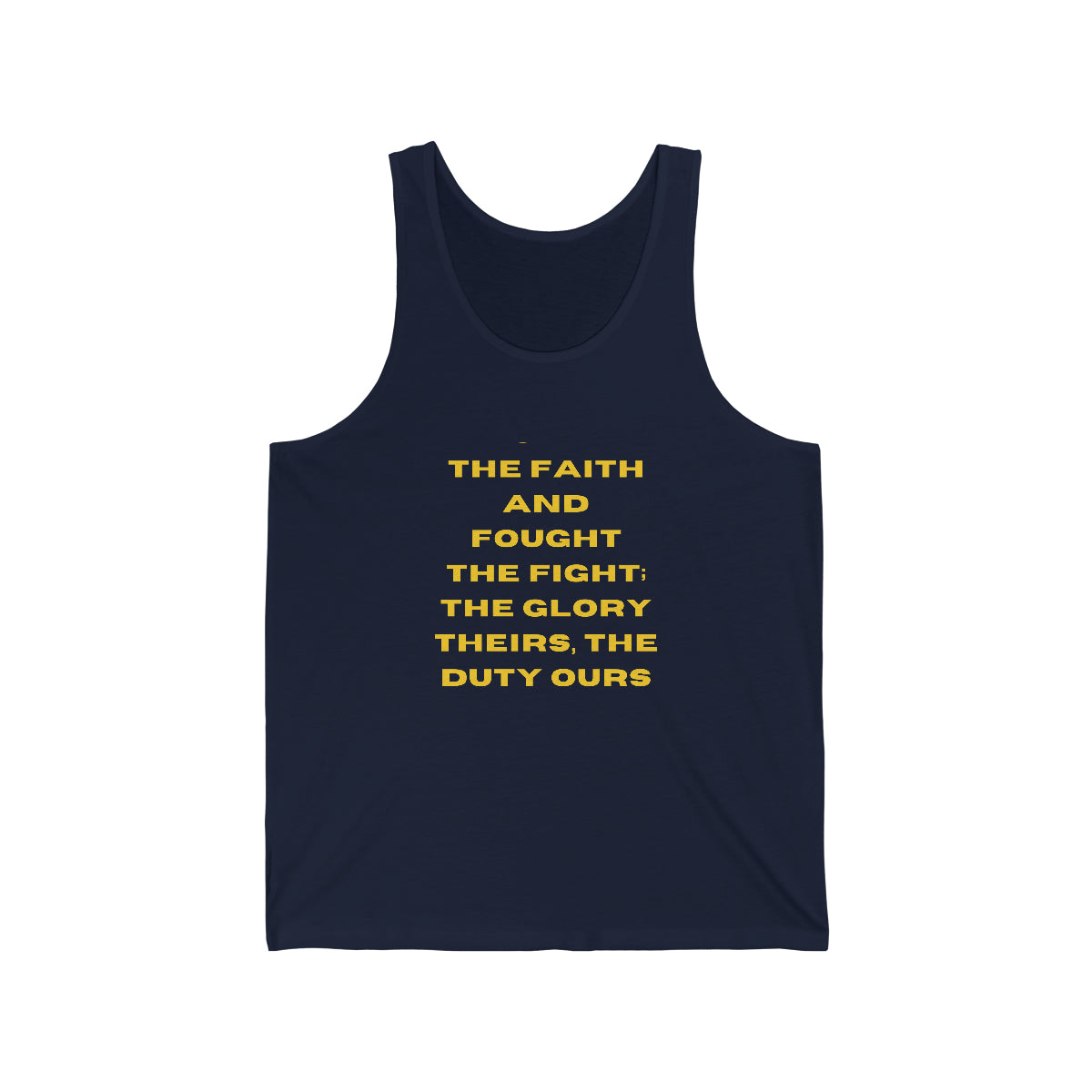 The Faith and Fought Jersey Tank Top