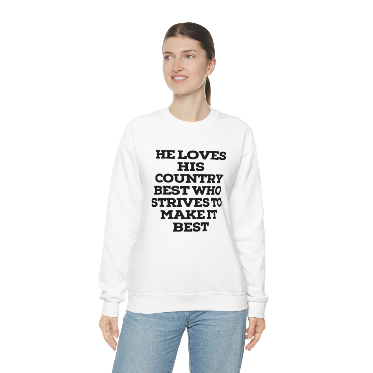 He Loves Heavy Blend™ Crewneck Sweatshirt