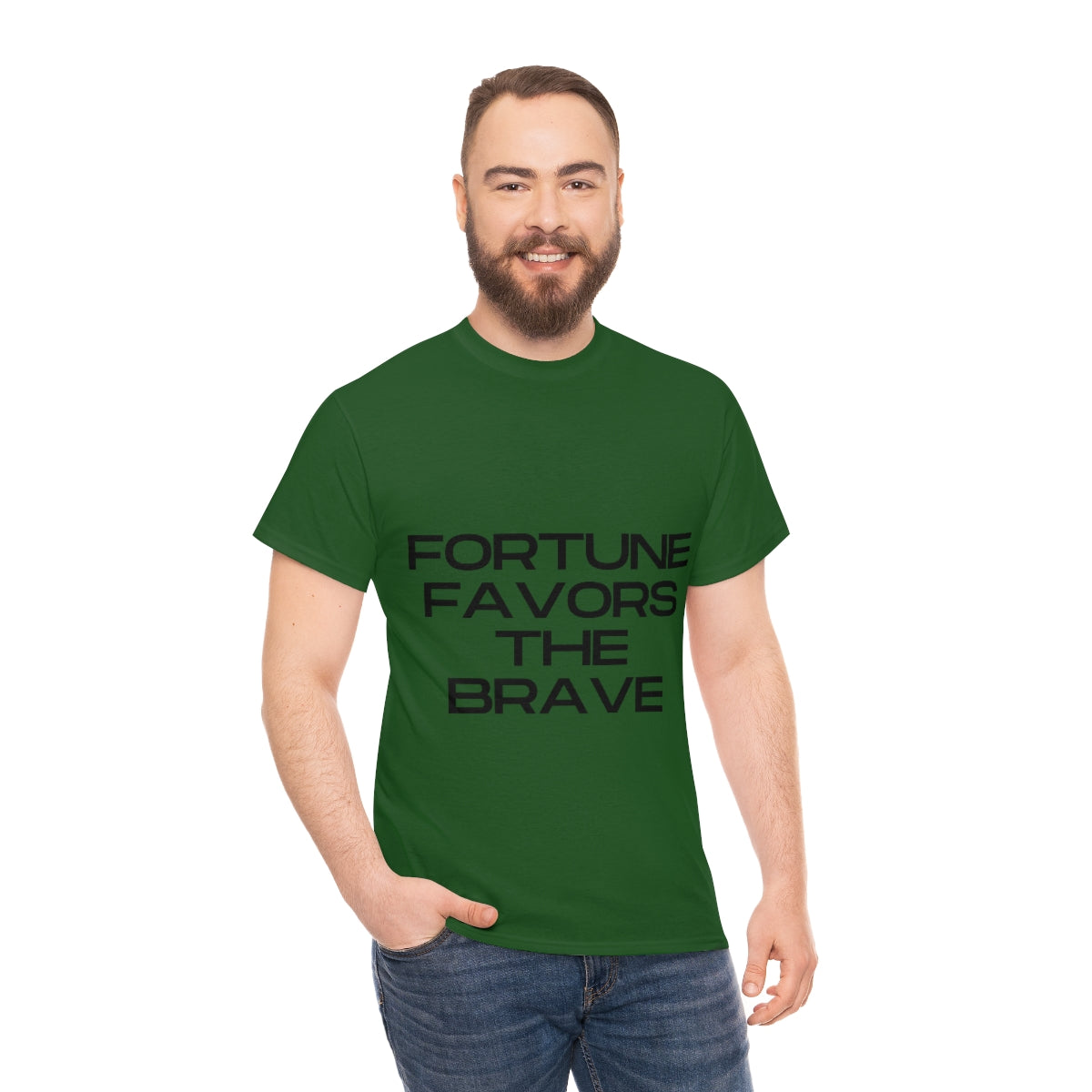 Fortune Favors Unisex Heavy Cotton Tee