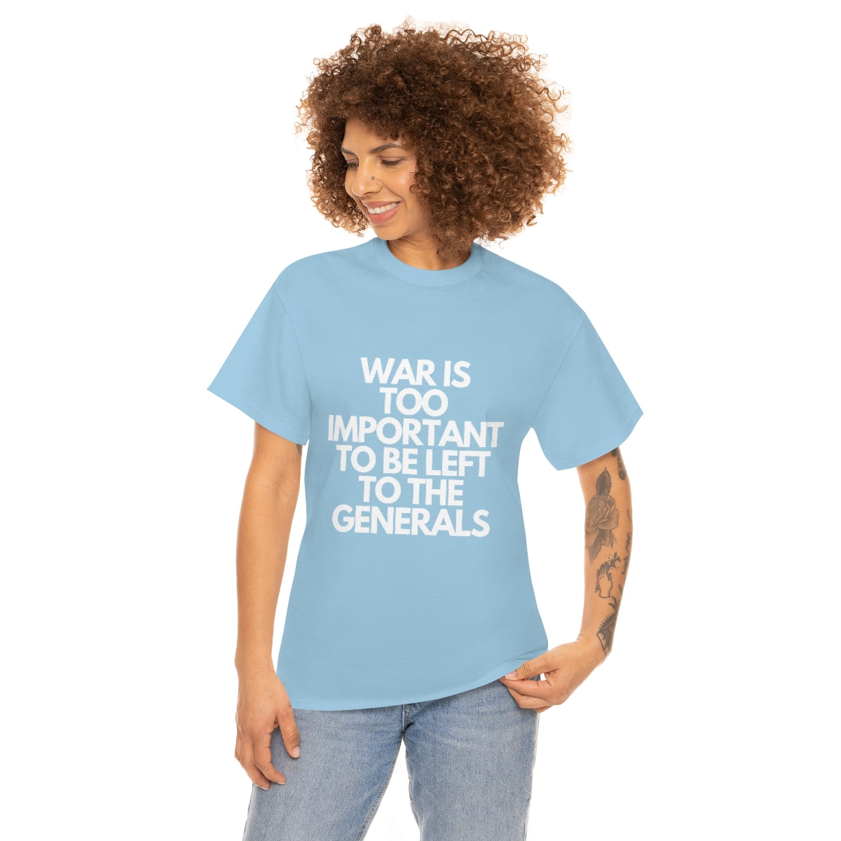 War Is Too Important Heavy Cotton Tee