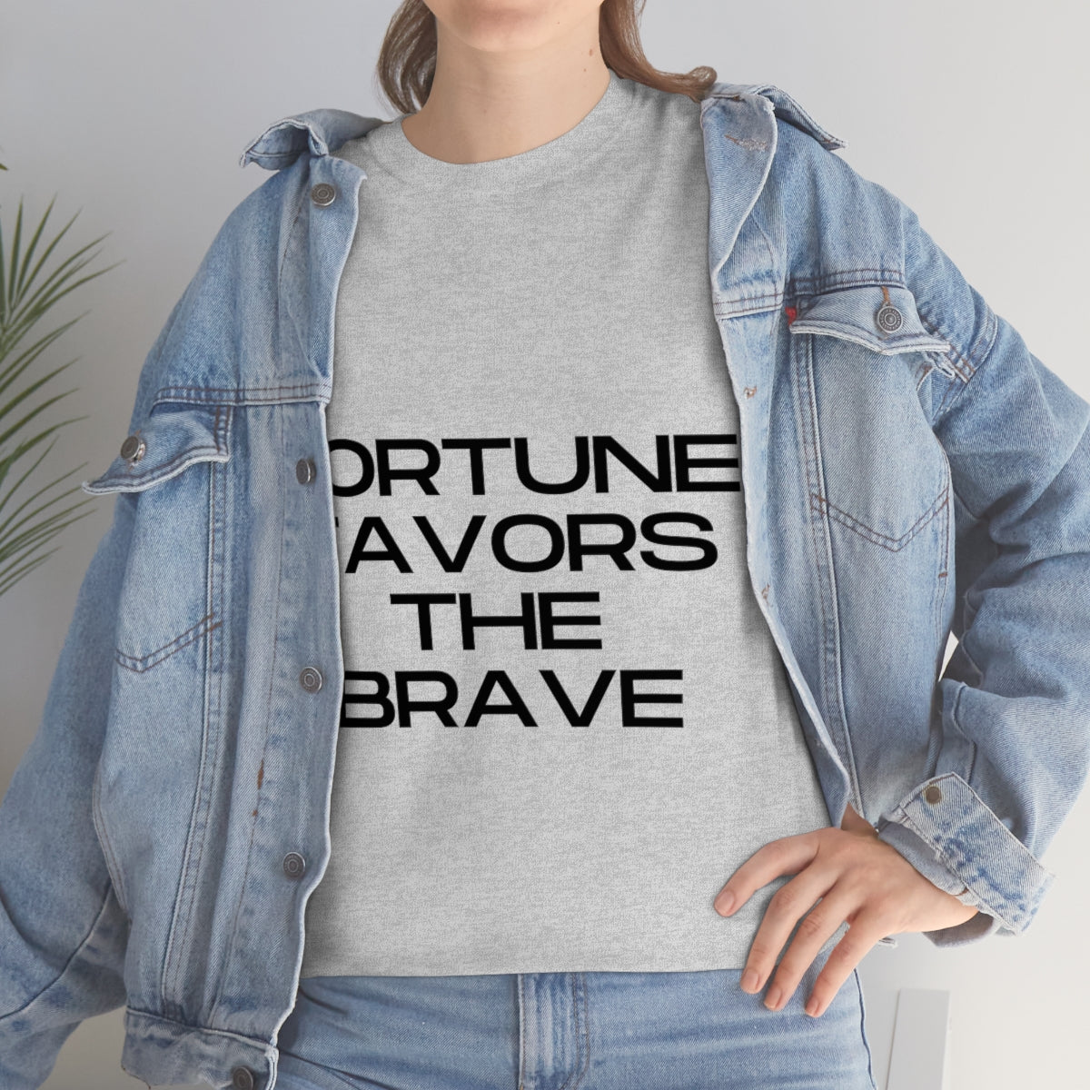 Fortune Favors Unisex Heavy Cotton Tee