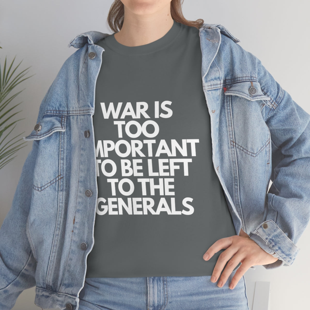 War Is Too Important Heavy Cotton Tee