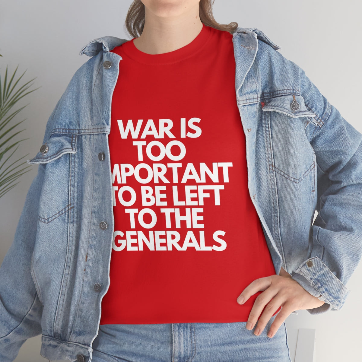 War Is Too Important Heavy Cotton Tee