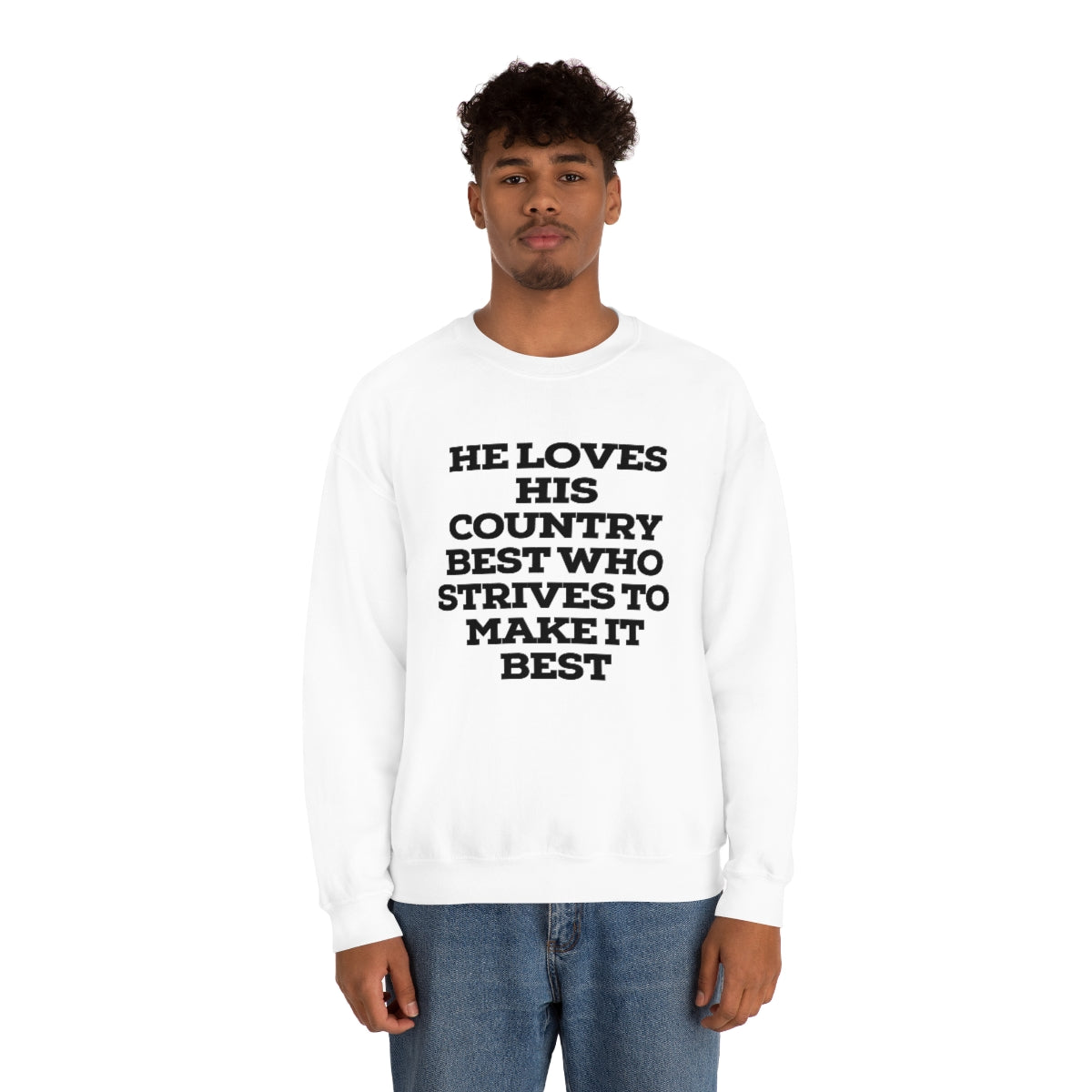 He Loves Heavy Blend™ Crewneck Sweatshirt