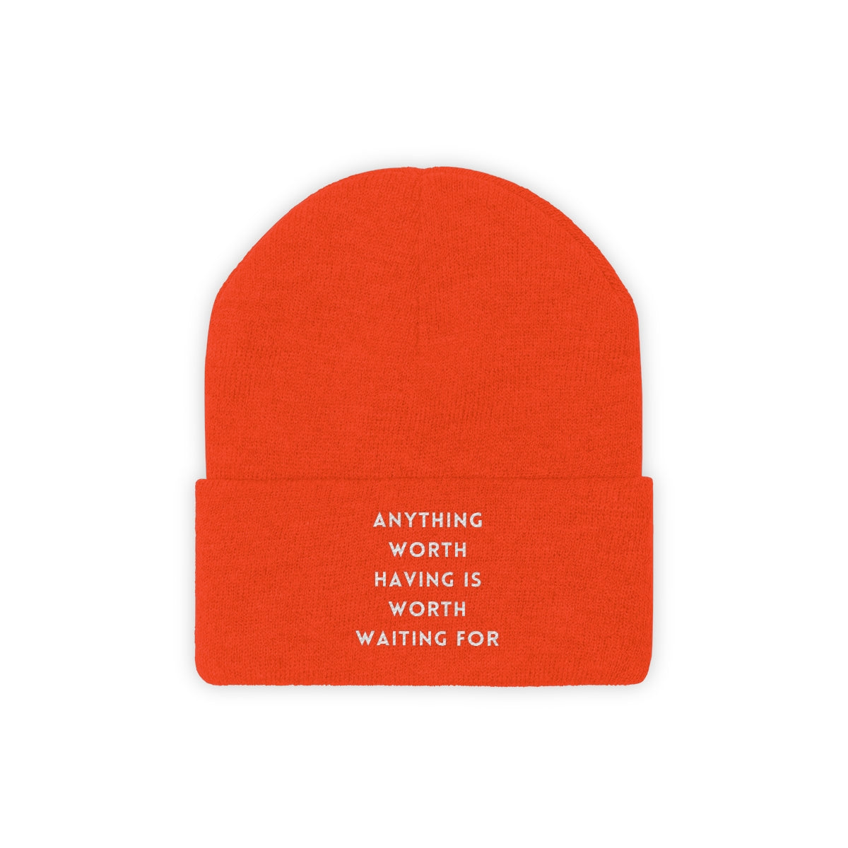 Anything Worth Knit Beanie