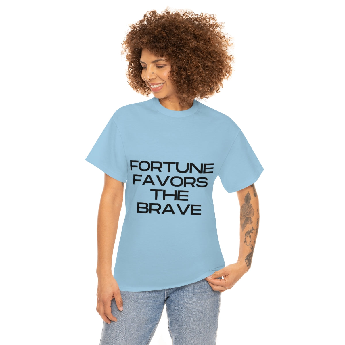 Fortune Favors Unisex Heavy Cotton Tee